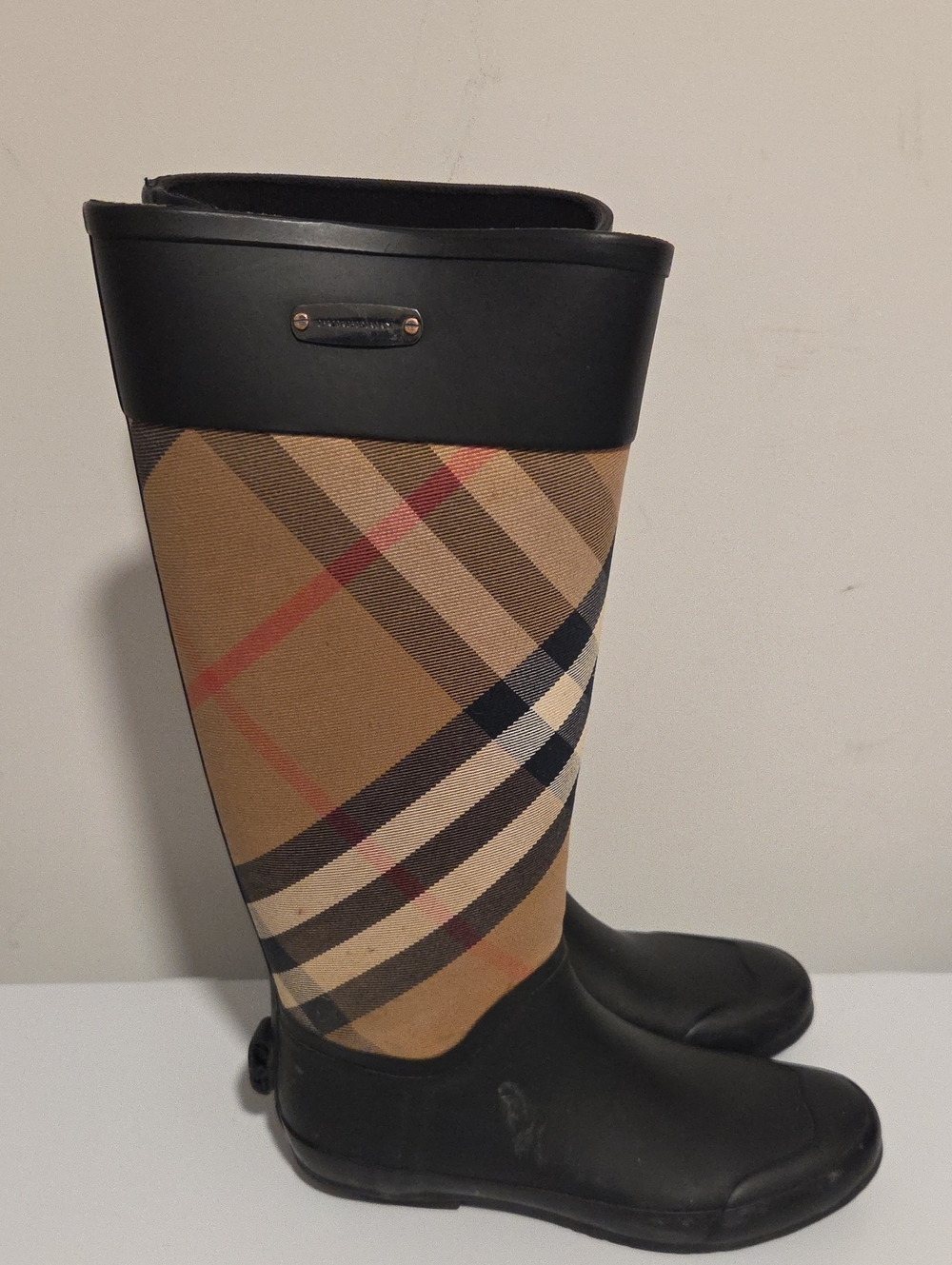 Burberry Clemence Rainboots Rain Boots Burberry Check Rubber Boots Fall Autumn